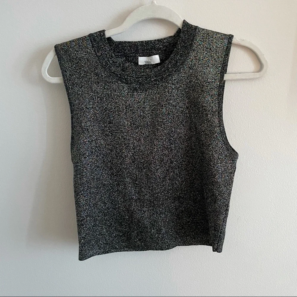 ALC Cropped Glitter Tank - Picture 1 of 3